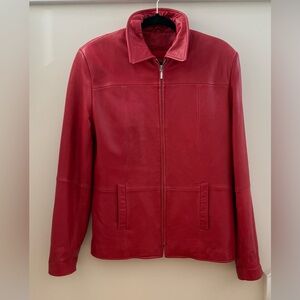 Boutique of Leathers Canada - Red Lambskin Jacket
